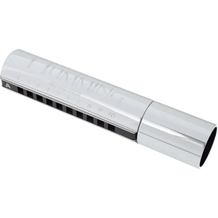 Suzuki PH-20N Pipe Humming D, Blues Mundharmonika in D mit Vibratoeffekt, 10 Kanzellen, Aluminiumkörper, Messingdeckelplatten, inkl. Etui – Bild 1