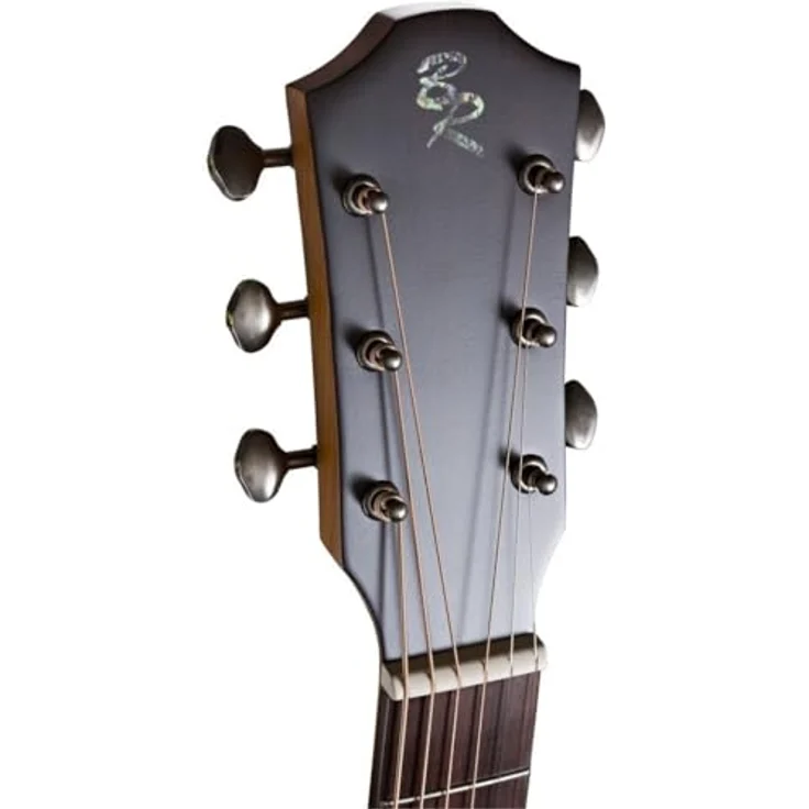 Baton Rouge X81M/P Parlor, Westerngitarre mit massiver Mahagonidecke, Ovangkol-Griffbrett und natur satin Finish – Bild 4