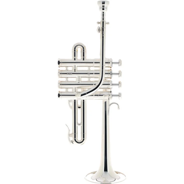 Schilke P5-4 Piccolo Trumpet, Bb/A Stimmung, 4-Ventile, 11,42mm M-Bohrung, versilbert mit Deluxe Koffer