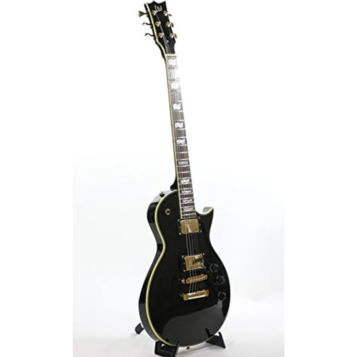 ESP LTD EC-256 BLK, E-Gitarre mit Mahagoni-Korpus, geröstetem Jatoba-Griffbrett und ESP LH-150 Tonabnehmern, schwarz – Bild 2
