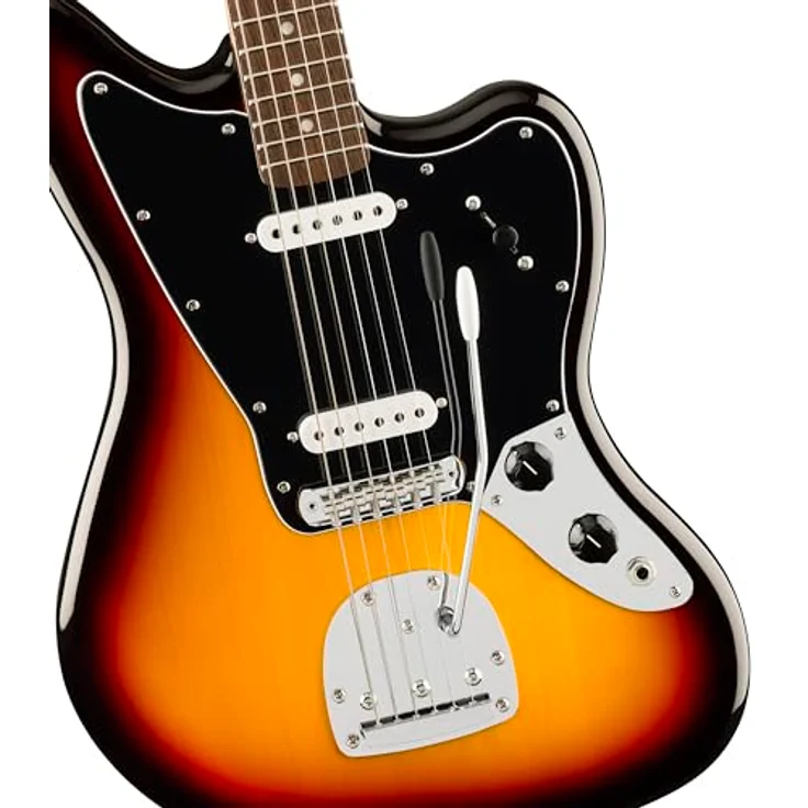 Fender Squier Affinity Jaguar LRL, E-Gitarre in 3-Color Sunburst mit klassischem Design – Bild 4