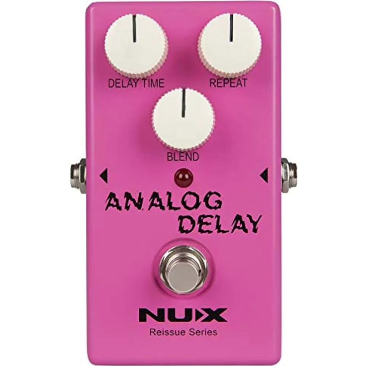 Nux Analog Delay, Effektpedal für E-Gitarre mit vollanaloger Bucket-Brigade-Schaltung und Delay-Zeiten von 20 bis 300 ms