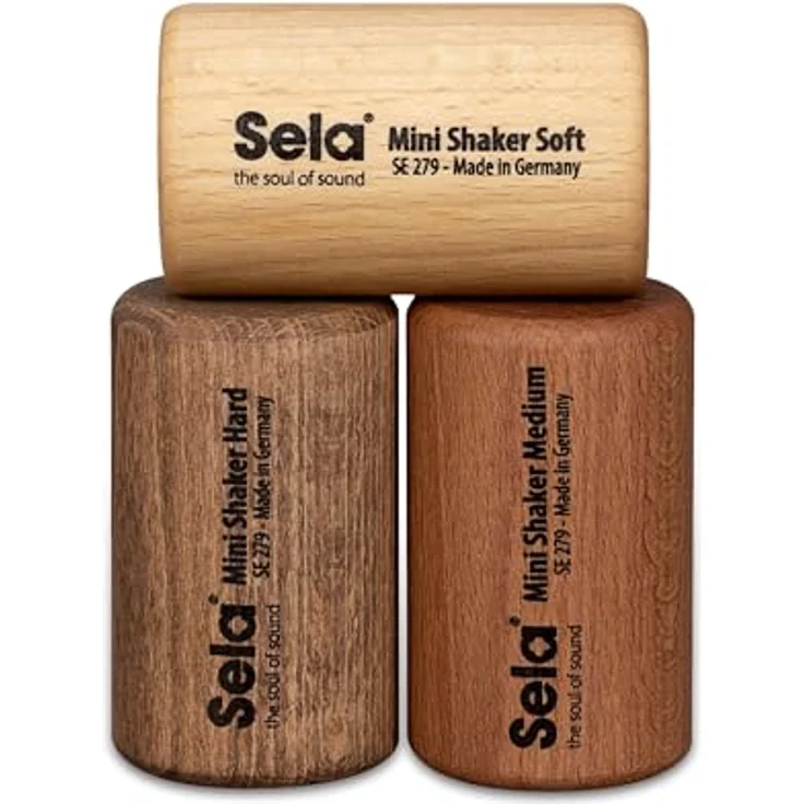 sela Mini Shaker Set, Percussion-Instrumente mit Soft, Medium und Hard Klangoptionen, kompakt und robust – Bild 4