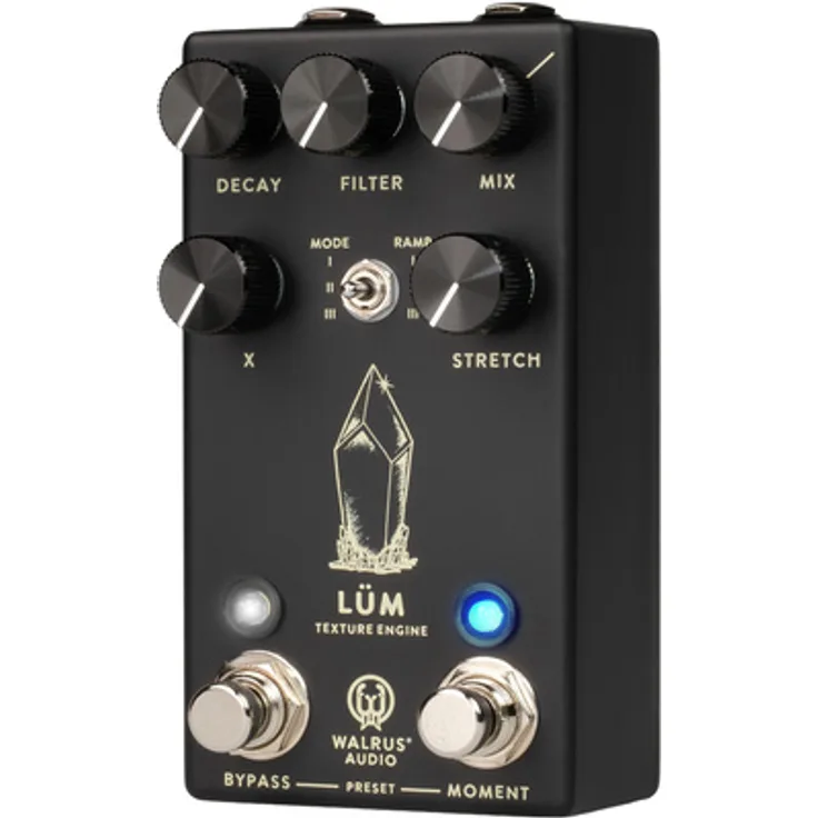 Walrus Audio Lüm Texture Engine FX Black, Granulartextur- und Soundscape-Pedal mit drei Modi für atmosphärisches Sounddesign, Matte Black