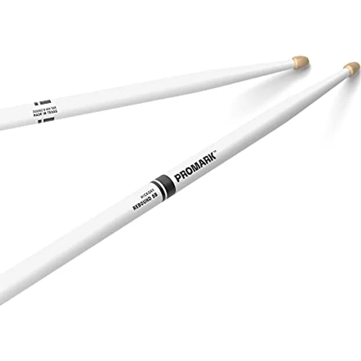 ProMark Rebound 5B Acorn White Drumsticks, Präzision und Reboundgefühl für filigranes Spiel, 40,6 cm Länge – Bild 1