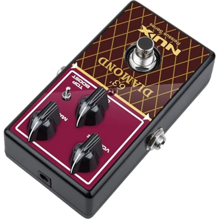 Nux MNU Diamond-63OD, Gitarren-Effektgerät Vorverstärker mit True-Bypass und Top-Boost, kompakt und leicht – Bild 5