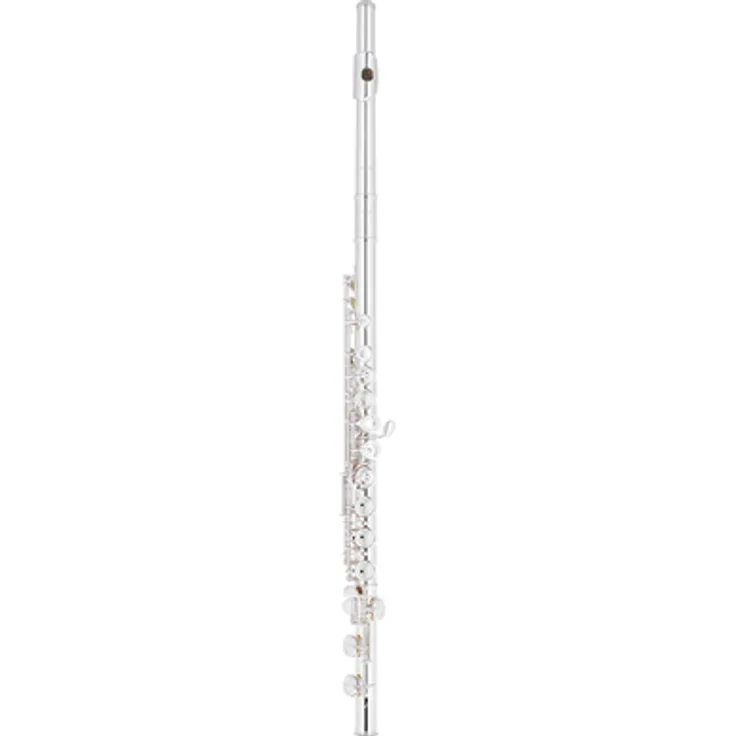Altus AS-A11 EO-S Flute, Querflöte aus Britanniasilber mit E-Mechanik, geschlossenen Klappen, S-Cut Mundloch, inklusive Etui und Tasche