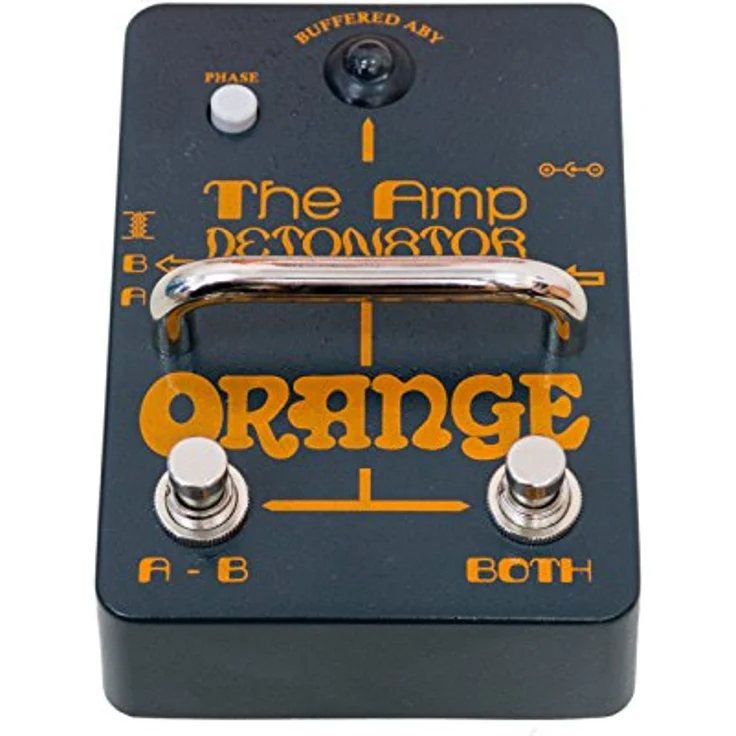 Orange Amp Detonator, ABY Pedal zum Umschalten zwischen zwei Verstärkern, mit gepufferten Ausgängen und galvanischer Trennung, schwarz – Bild 2