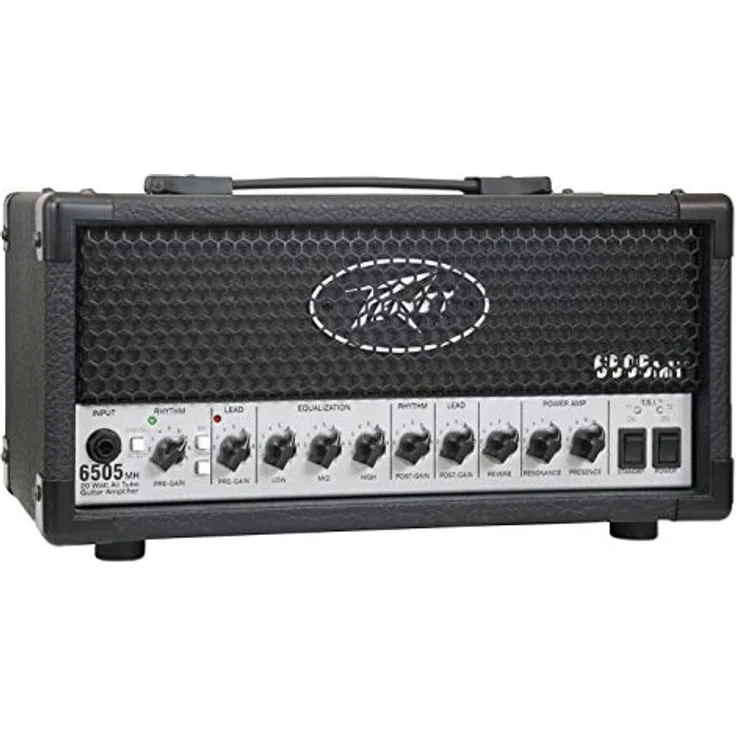 Peavey 6505 MH, Röhren-Mini-Topteil für E-Gitarre, 20 Watt RMS, 2 Kanäle, Schwarz