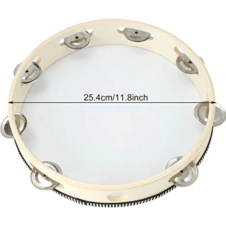 MIVIDE 3-teiliges Tambourin-Set, Holz Handtrommel für Erwachsene, mit 6 Zoll, 7 Zoll und 10 Zoll Durchmesser, hervorragender Klang und leicht spielbar – Bild 4