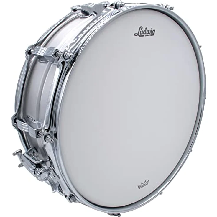 Ludwig LM404C10 14"x05" Acrolite Snare Drum, Aluminium Kessel, matt, chrom Finish, Supra Sonic Snare Abhebungssystem – Bild 2