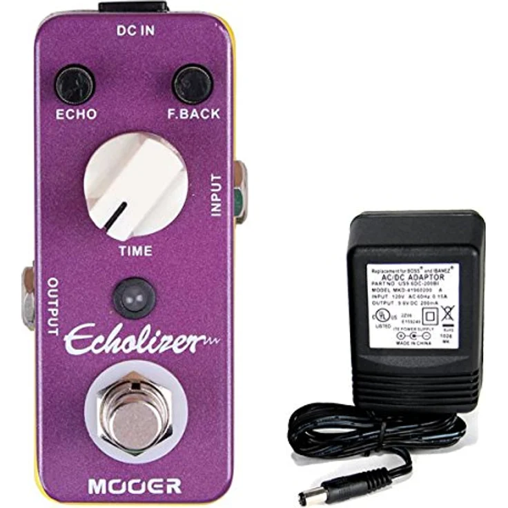 Mooer Echolizer, Vintage Delay Effektpedal mit warmer Klangfarbe, Verzögerung von 25-600ms, Metallgehäuse, Echter Bypass – Bild 1