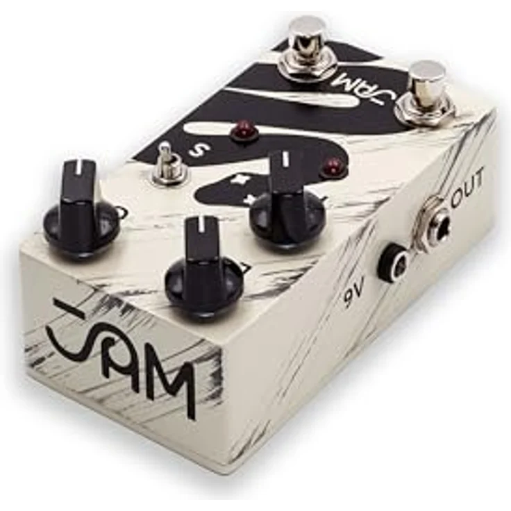 JAM pedals Rattler MKII Distortion, Overdrive-Effektpedal mit symmetrischem/asymmetrischem Clipping, Mid-Boost-Fußschalter, True Bypass – Bild 8