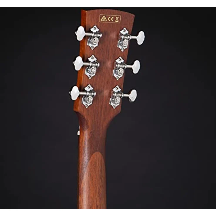 Ibanez PF12MHCE-OPN, Westerngitarre im Dreadnought-Style mit Mahagoni Decke, Lorbeer Griffbrett und Ibanez Under Saddle Tonabnehmer, Natur Mahagoni offen porig – Bild 6