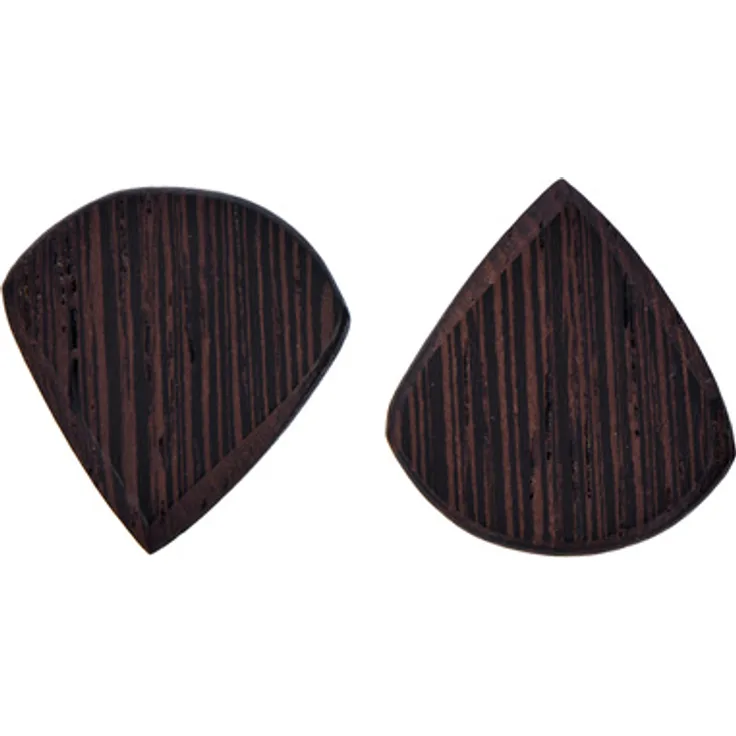 Harley Benton JazzCraft Palm Pick Set, 2 Stück, aus Palmenholz, Jazz-Form