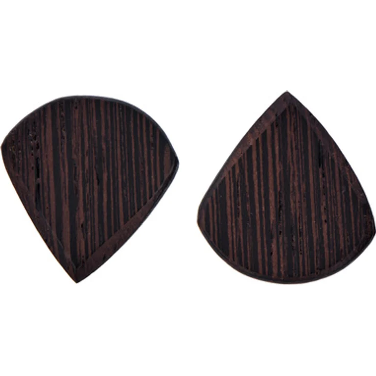 Harley Benton JazzCraft Palm Pick Set, 2 Stück, aus Palmenholz, Jazz-Form