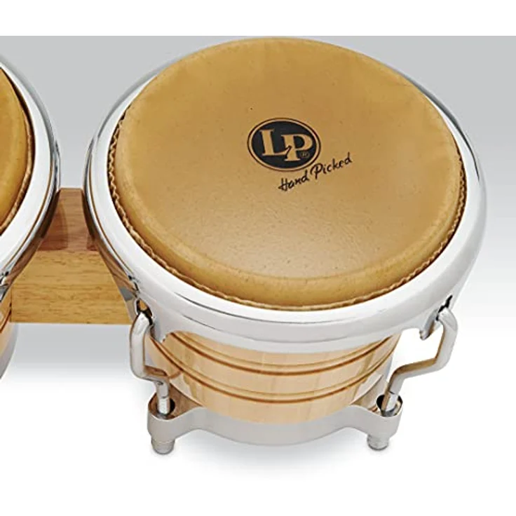 LP 201AX-2 Generation II Bongo Set, Siam Oak, Durchmesser 7 1/4 + 8 5/8 Zoll, Natur, Chrom Hardware – Bild 3