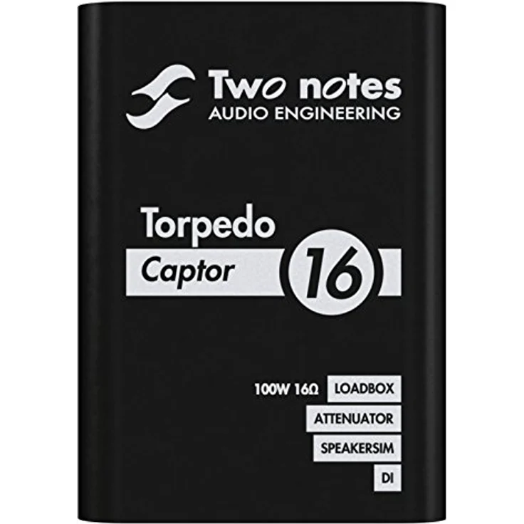 Two Notes Torpedo Captor 16 Ohm, Gitarrenverstärker mit analoger Lautsprechersimulation, -20dB Leistungsreduzierer, kompaktes Metallgehäuse, inkl. GENOME und 5 DynIR Captures – Bild 1