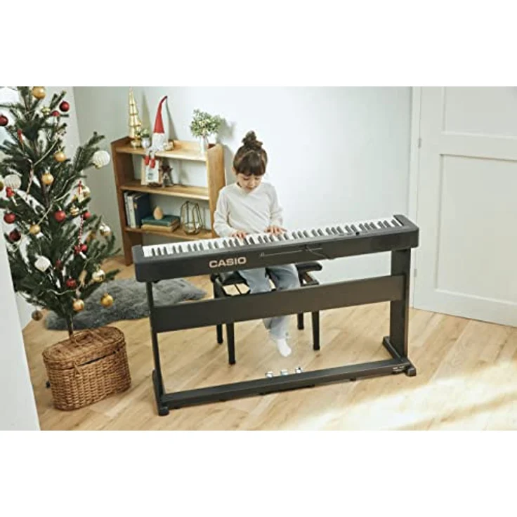 Casio CDP-S160 BK, Digitalpiano mit 88 Tasten, skalierter Hammermechanik, 64-stimmig polyphon, 10 Sounds, schwarz – Bild 2
