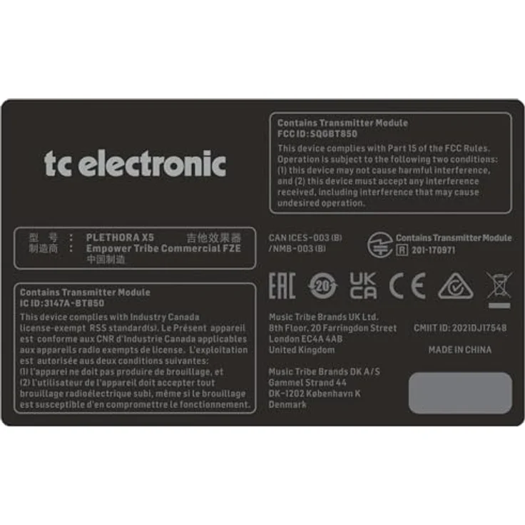 tc electronic Plethora X5, Gitarren-Multieffektpedal mit 127 anpassbaren Presets und MASH-Technologie – Bild 3