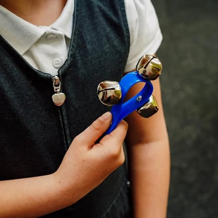 A-Star TC19 3 Bell Handbells, mit schwerem Ledergriff, ideal für Kinder – Bild 5