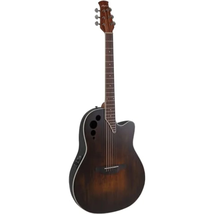 Applause E-Akustikgitarre Elite AE44 Mid Cutaway, Roundback Lyrachord Korpus, Fichtendecke, AP3TP Preamp mit 3-Band EQ, Vintage Varnish Satin – Bild 2