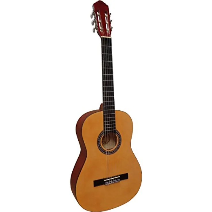 MSA 4/4 Konzertgitarre C22, klassische Akustikgitarre mit Lindenholzdecke, natur, Nylonsaiten, Glanzlack, Endknopf