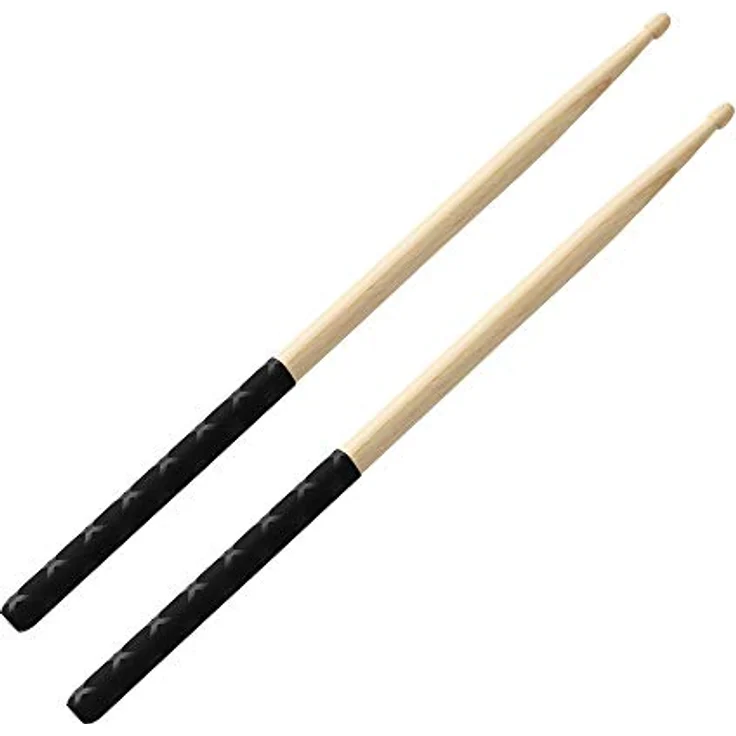 Musfunny Drumsticks 5A, 2 Paar rutschfeste Holz-Trommelstöcke mit tropfenförmiger Spitze für Kinder und Erwachsene, leicht und langlebig – Bild 3