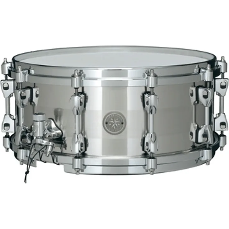 Tama PSS146 Starphonic Steel, 14"x06" Snare Drum aus Stahl mit neuartigem Design und Super Sensitiv Hi-Carbon Snare Teppich