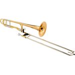 Jupiter JTB710FRQ Bb/F Tenorposaune mit Quartventil, open wrap Bauweise und Goldmessing Schallbecher