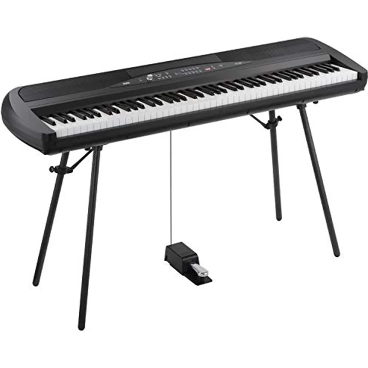 Korg SP-280BK Digitalpiano mit 88 gewichteten Tasten, Stand und 30 Sounds - Schwarz – Bild 1