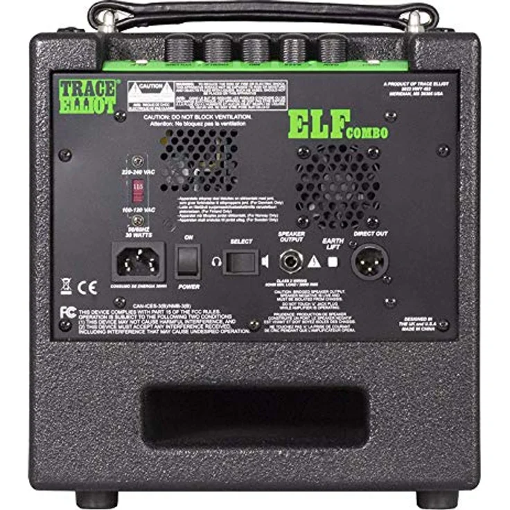 Trace Elliot ELF C110, 1x10 Basscombo mit 160 Watt, DI Ausgang und Kopfhörer-/Line-Ausgang, 8,21 kg – Bild 4
