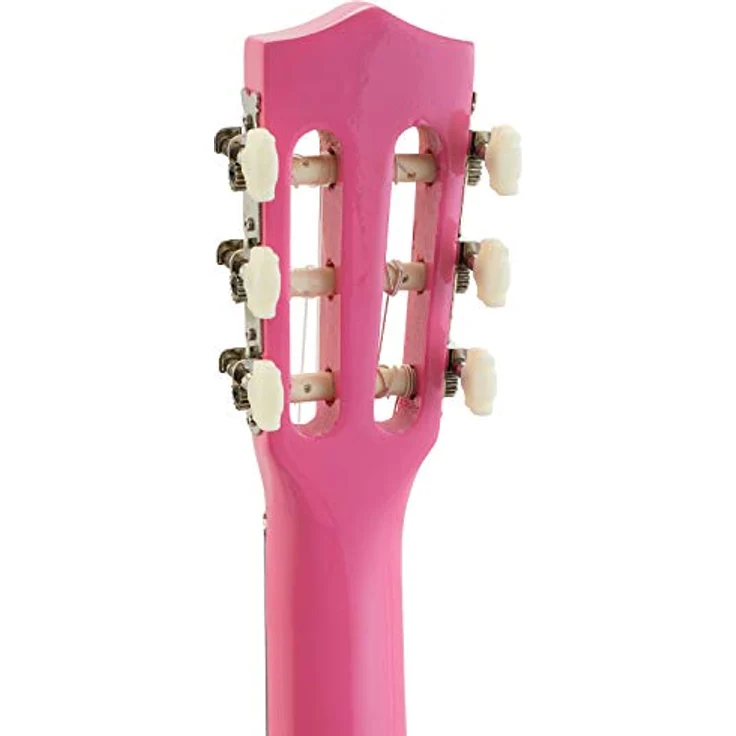 TIGER CLG4-PK 3/4 Konzertgitarre, Natur Lindeholz, rosa für junge Gitarristen – Bild 4