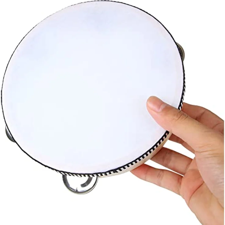MIVIDE 3-teiliges Tambourin-Set, Holz Handtrommel für Erwachsene, mit 6 Zoll, 7 Zoll und 10 Zoll Durchmesser, hervorragender Klang und leicht spielbar – Bild 3
