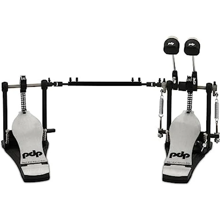 DW PDP 800 Double Pedal, Doppelfußmaschine mit Doppelkette, Filz/Kunststoff Beater und einstellbarer Federspannung – Bild 1