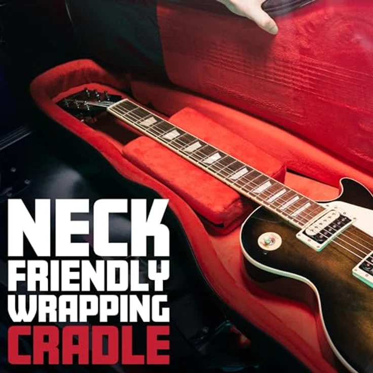 Gator Icon 2 E-Gitarren Gigbag, schwarz, für 2 Gitarren mit versteckten Rucksackgurten und abnehmbarer Nackenstütze – Bild 10