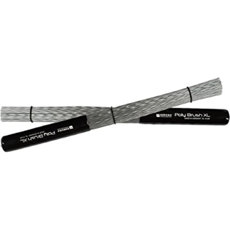 Rohema Poly Brush XL, Drumsticks mit Gummigriff, Länge 365mm, Durchmesser 26mm, Kunststoffstäbe, Made in Germany – Bild 1