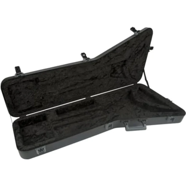 Jackson Case 6/7 RR Randy Rhoads RH, schwarzes Hartschalen Case für 6- und 7-Saiter Modelle, 24 Bünde, mit internen Staufächern und 3 TSA-Verschlüssen – Bild 6