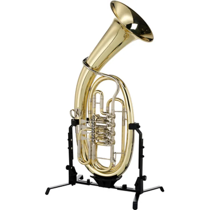 Josef Lidl Bb-Tenor Horn LTH 521-4, Messing mit 4 Drehventilen, 240 mm Schallbecher, lackiertes Finish, inkl. versilbertem Mundstück und Gig-Bag