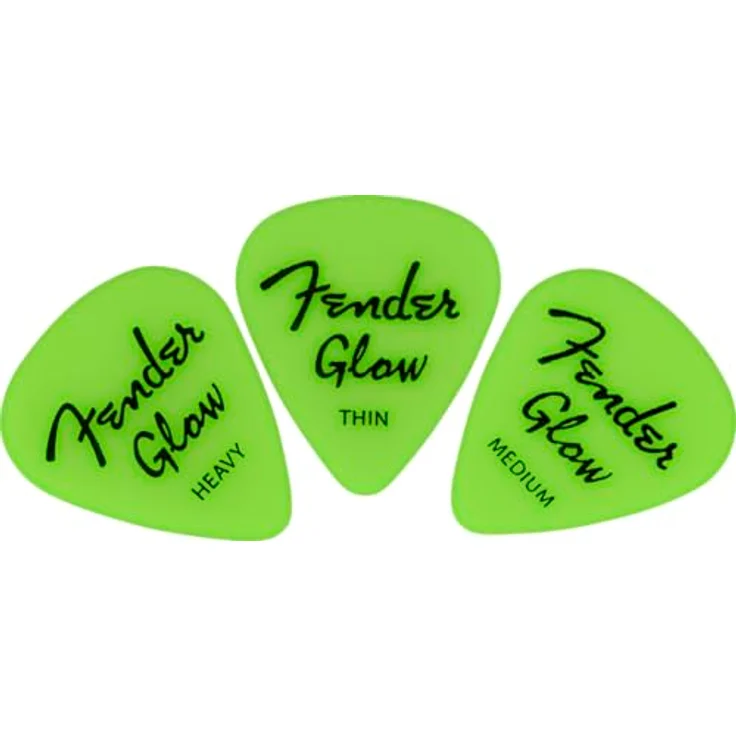 Fender Glow In The Dark 351 Picks, 12er-Pack, leuchtende Plektren für optimale Handhabung – Bild 1