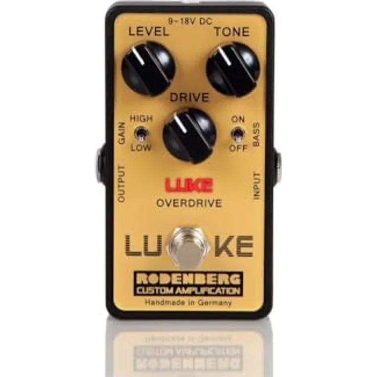 Rodenberg Luke Overdrive, Steve Lukather Signature Overdrive-Pedal mit Low und High Gain, Handmade in Deutschland