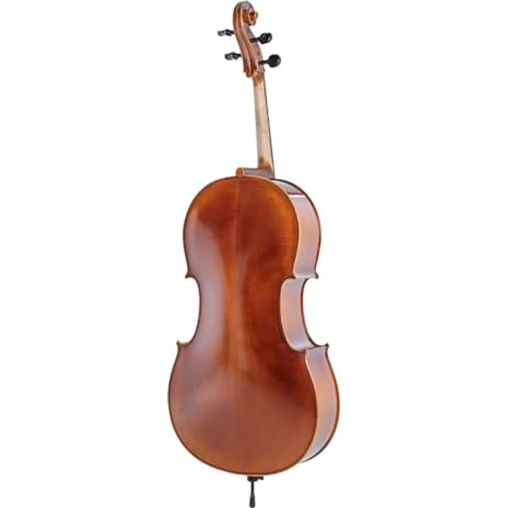 Gewa Allegro VC1 Cello Set 1/16 MB, vollmassives Cello mit Fichtendecke und Ahornboden, braun-bernsteinfarbener Naturharzlack, inkl. Larsen Aurora Besaitung und Massaranduba Bogen – Bild 4