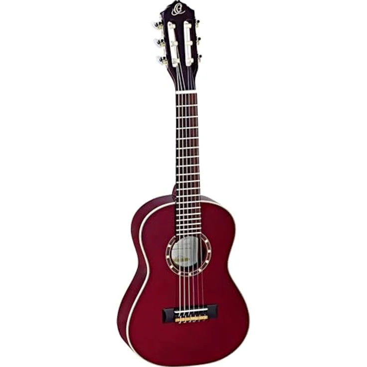 Ortega Guitars R121-1/4WR, 1/4 Konzertgitarre der Family Series aus Fichte und Mahagoni, inklusive Gig Bag, rot – Bild 1