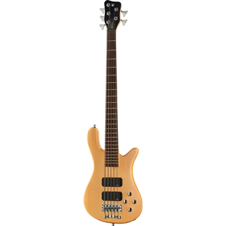 Warwick RockBass Streamer 5 NTS, 5-Saiter E-Bass mit passiven MEC Vintage Humbuckern, Wenge Griffbrett, Natural Transparent Satin Finish
