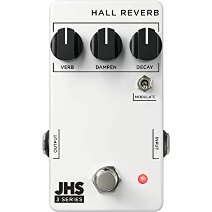 JHS Pedals 3 Series Hall Reverb, Reverb Effektpedal mit Modulation und True Bypass, Metallgehäuse – Bild 1