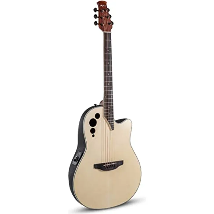Applause Elite AE44-4S, Westerngitarre mit Cutaway, Fichten-Decke, Lyrachord Boden & Zargen, Natural Satin, aktivem Preamp mit 3-Band EQ