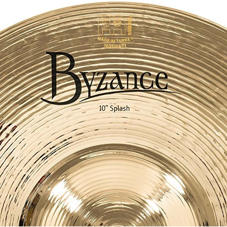 Meinl 10" Byzance Splash Brilliant, handgehämmertes Schlagzeugbecken aus B20 Bronze mit feinen Höhen und dynamischer Ansprache – Bild 4