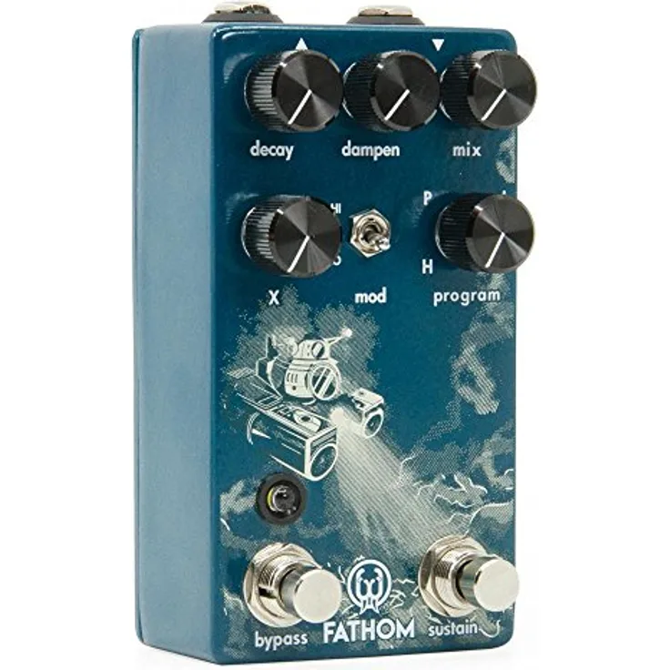 Walrus Audio Fathom, digitales Reverb-Effektgerät mit vier Programmen, Sustain Schalter und Modulationsfunktionen, Made in USA