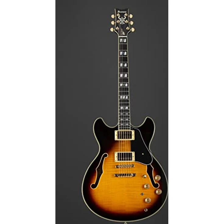 Ibanez AS John Scofield JSM10-VYS Semi Hollow Elektro-Akustikgitarre, Vintage Yellow Sunburst – Bild 2