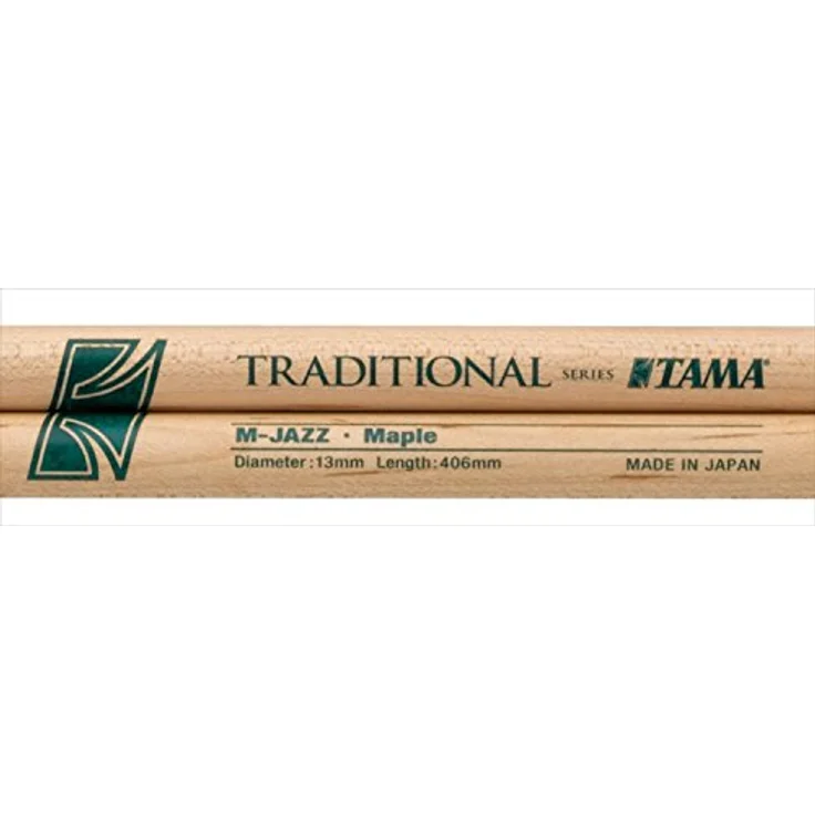 Tama M-Jazz Sticks, Ahorn Drumsticks mit Jazz Tip, Länge 406mm, Durchmesser 13mm, ideal für leise Spielweise und Beckenartikulation – Bild 3